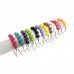 THEE Colorful Shower Curtain Hooks Stainless Steel Shower Ring - B074J6D7ZW